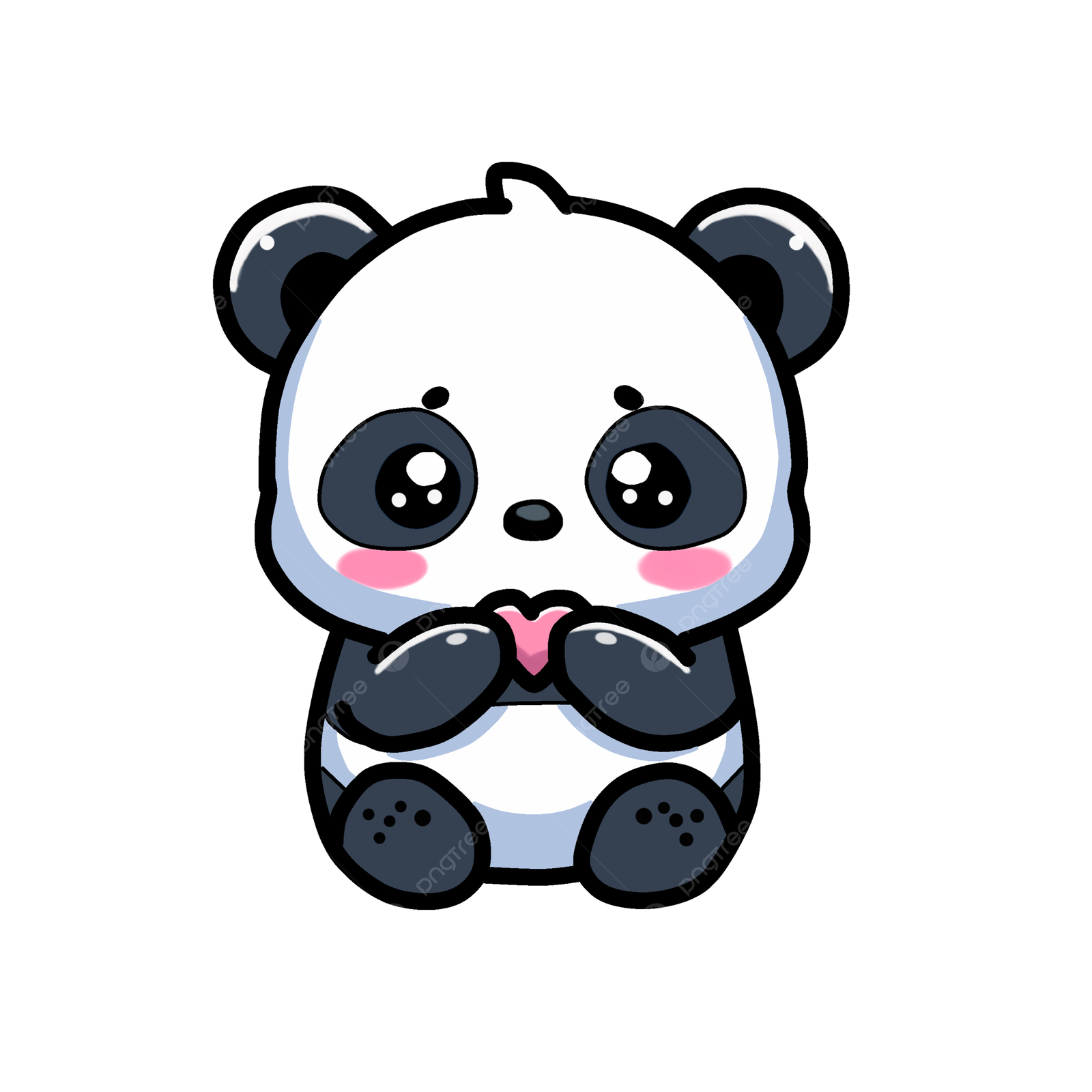 Chibi Cute Panda, Chibi, Cute, Panda PNG Transparent Clipart ...